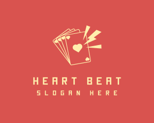 Casino Card Heart logo design