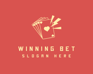 Bet - Casino Card Heart logo design