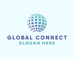 Global Tech Sphere logo design