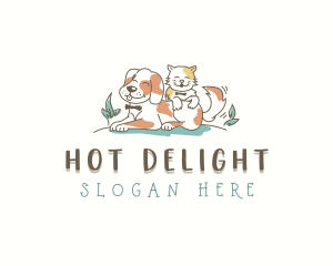 Dog Cat Veterinary logo design