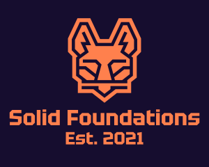 Fox - Orange Geometric Fox logo design