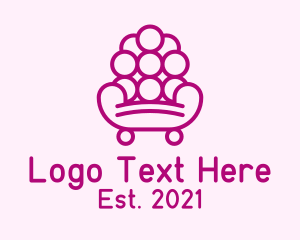 Home Appliance - Grape Armchair Furniture logo design