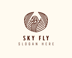 Tribal Flying Bird logo design