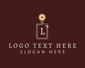 Elegant - Flower Perfume Bottle logo design