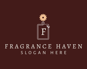 Flower Perfume Bottle logo design