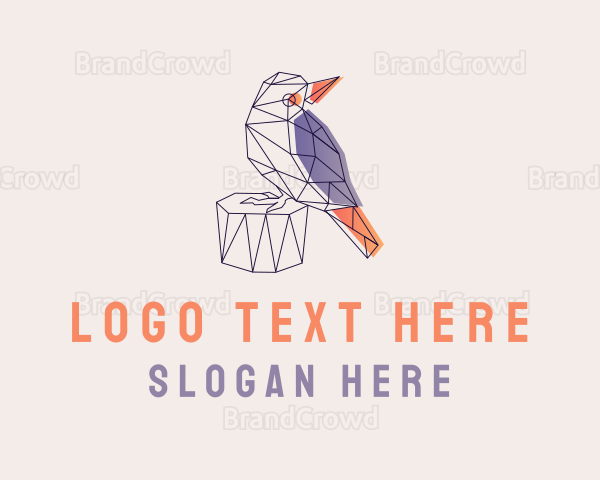 Geometric Bird Modern Logo