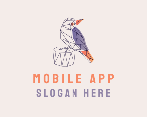 Geometric Bird Modern Logo