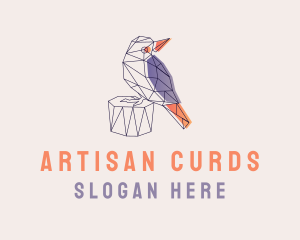 Geometric Bird Modern logo design