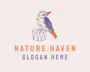 Habitat - Geometric Bird Modern logo design