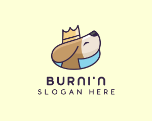 Puppy Dog Crown logo design