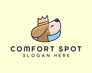 Puppy Dog Crown logo design