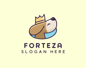 Puppy Dog Crown logo design