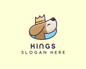 Puppy Dog Crown logo design