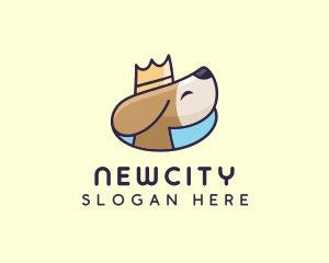 Puppy Dog Crown logo design