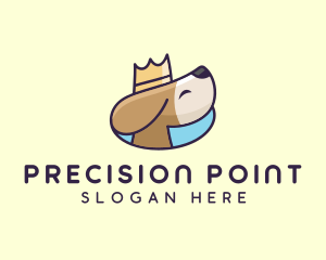 Puppy Dog Crown logo design