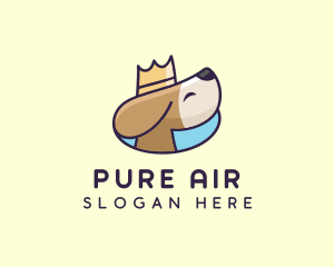 Puppy Dog Crown logo design