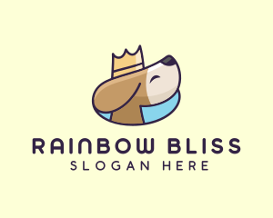 Puppy Dog Crown logo design