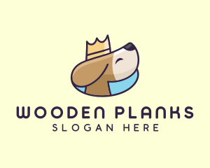 Puppy Dog Crown logo design