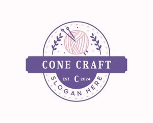 Yarn Crochet Knitting logo design