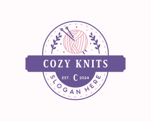 Yarn Crochet Knitting logo design