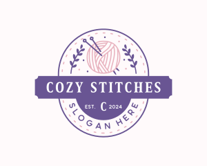 Yarn Crochet Knitting logo design