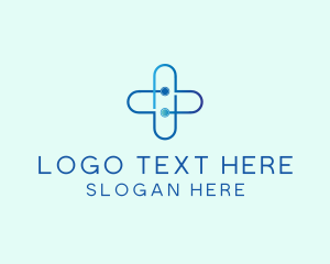 Oncology - Health Stethoscope Cross logo design