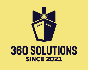 Bow Tie Ship Cruise logo design