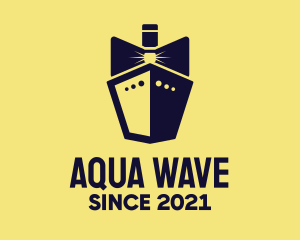 Oceanic - Bow Tie Ship Cruise logo design