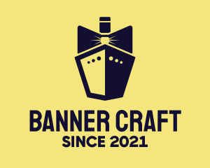 Bow Tie Ship Cruise logo design