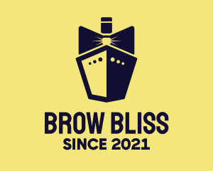 Bow Tie Ship Cruise logo design