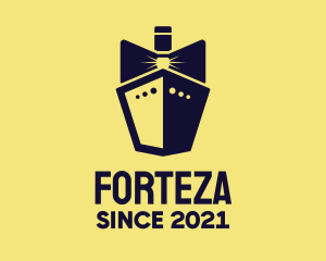 Bow Tie Ship Cruise logo design