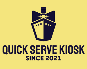 Bow Tie Ship Cruise logo design