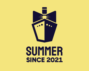 Bow Tie Ship Cruise logo design