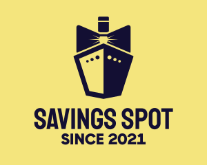 Bow Tie Ship Cruise logo design