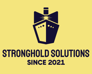 Bow Tie Ship Cruise logo design