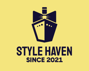 New Year - Bow Tie Ship Cruise logo design