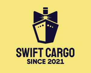 Shipping - Bow Tie Ship Cruise logo design
