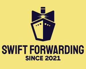 Bow Tie Ship Cruise logo design