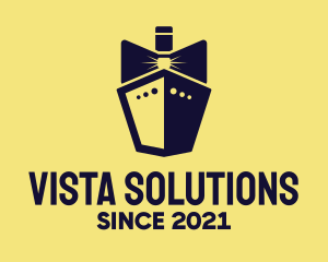 Bow Tie Ship Cruise logo design