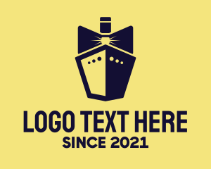 Wedding - Bow Tie Ship Cruise logo design