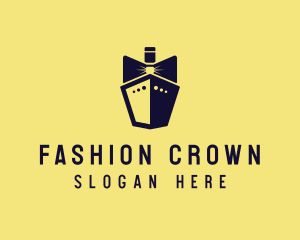 Bow Tie Ship Cruise logo design