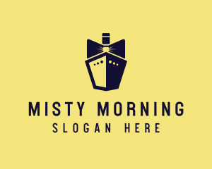 Bow Tie Ship Cruise logo design