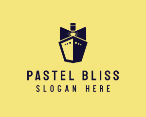 Bow Tie Ship Cruise logo design