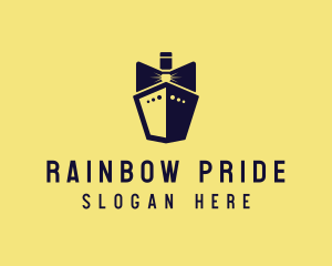 Bow Tie Ship Cruise logo design