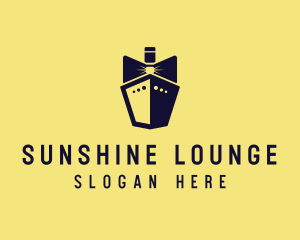 Bow Tie Ship Cruise logo design