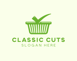 Check Shopping Basket logo design