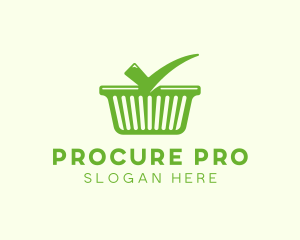 Procurement - Check Shopping Basket logo design