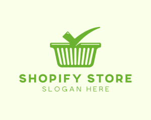 Check Shopping Basket logo design