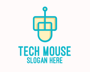 Modern Computer Mouse logo design