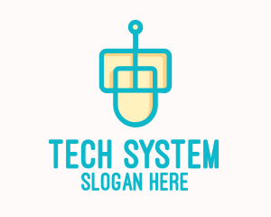 System - Modern Computer Mouse logo design
